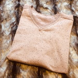 Dusty light pink/purple Poof V-neck sweater